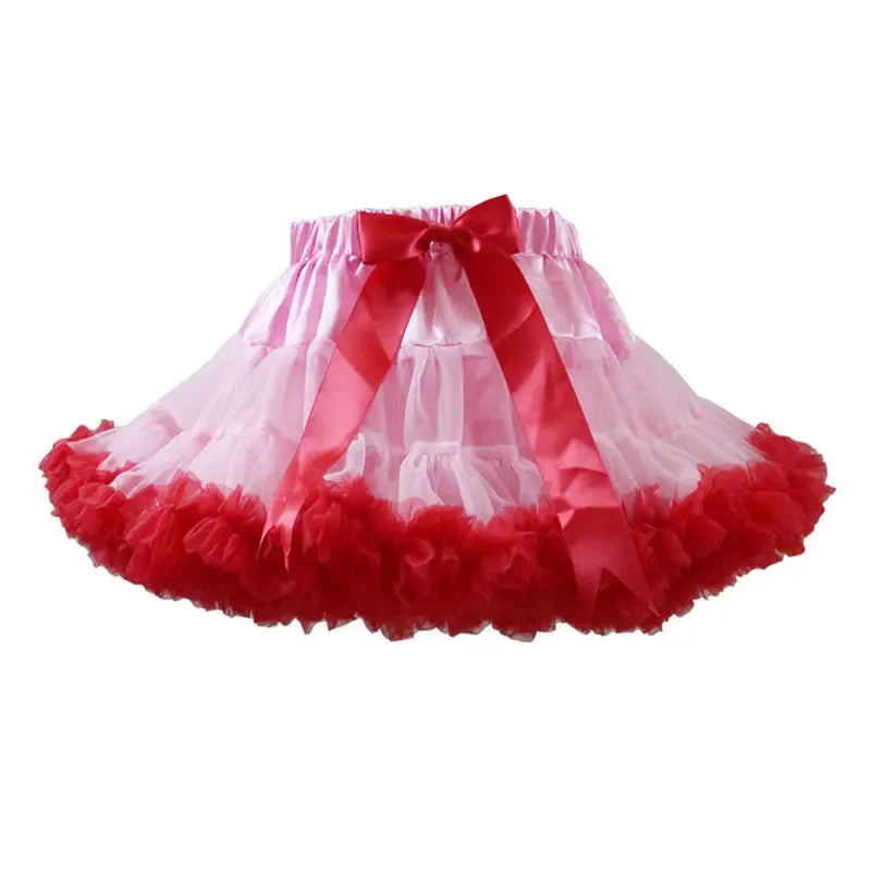 Eco-Friendly Women’s Ruffle Chiffon Ballet Tulle Mini Skirt - Sustainable Summer Tutu Pettiskirt for Teens & Adults