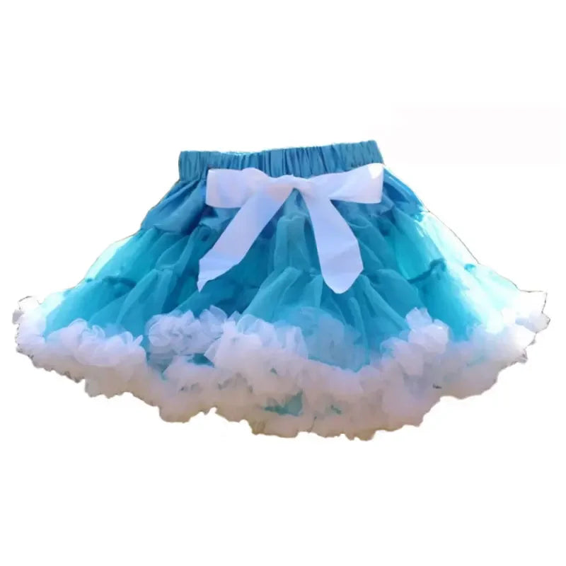Eco-Friendly Women’s Ruffle Chiffon Ballet Tulle Mini Skirt - Sustainable Summer Tutu Pettiskirt for Teens & Adults