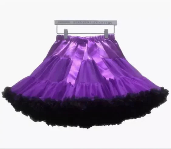Eco-Friendly Women’s Ruffle Chiffon Ballet Tulle Mini Skirt - Sustainable Summer Tutu Pettiskirt for Teens & Adults
