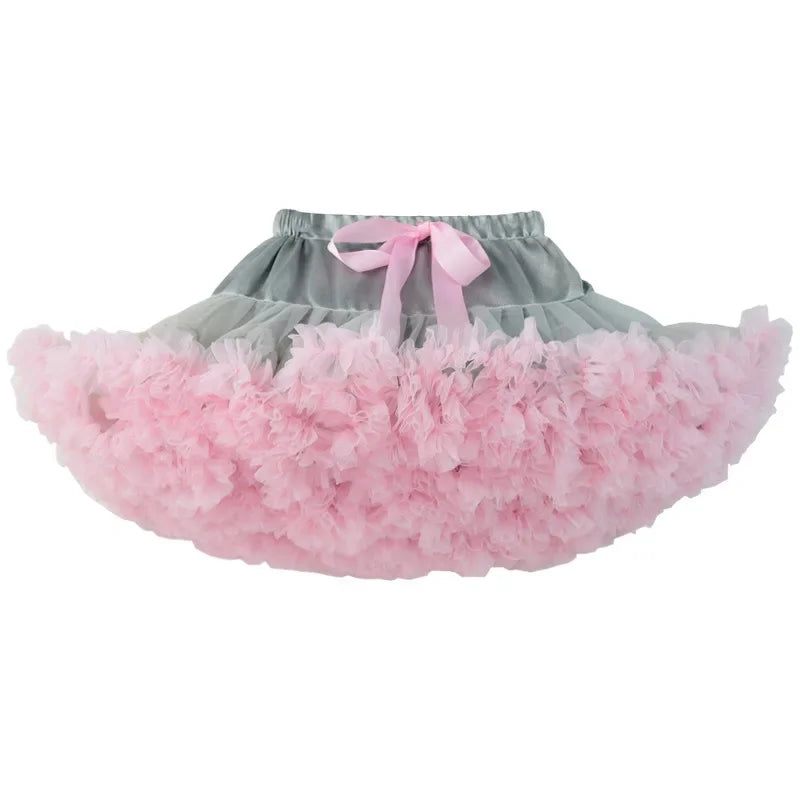Eco-Friendly Women’s Ruffle Chiffon Ballet Tulle Mini Skirt - Sustainable Summer Tutu Pettiskirt for Teens & Adults