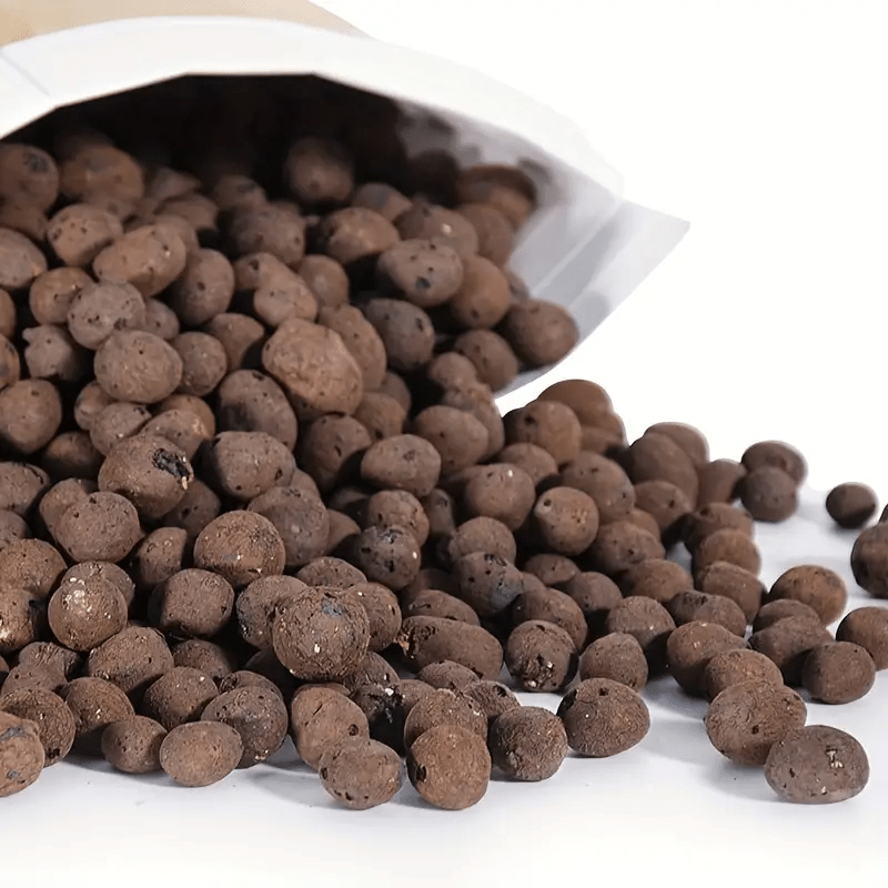 Garden Hydroponic Expanded Clay Pebbles – 100g Pack of Organic Ceramic Oval Pellets for Pots Planters and Containers –