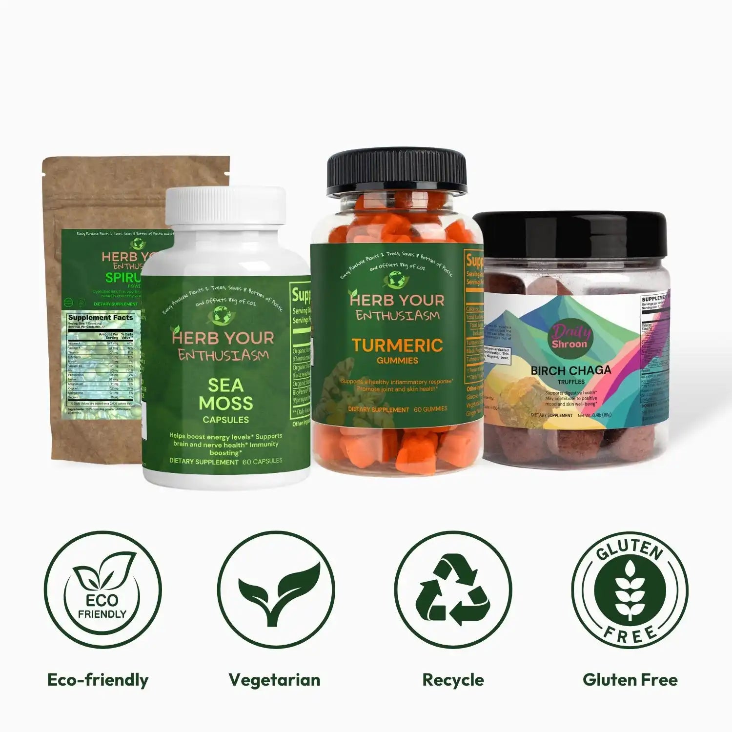 Herbal supplement products.