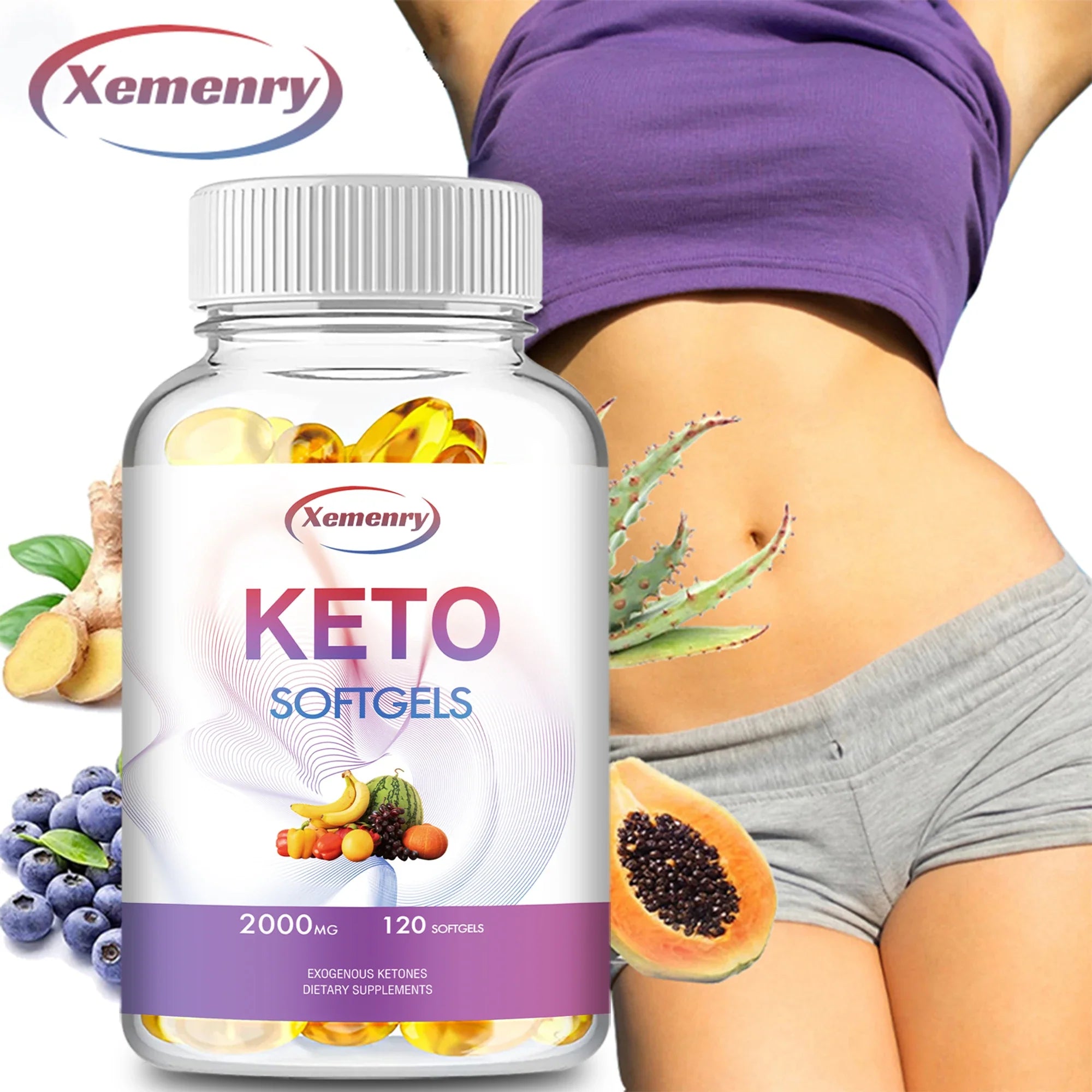 Keto Supplement - 120 Capsules Body Cleansing & Detoxification | Weight Management | Improved Metabolism - 120 Capsules