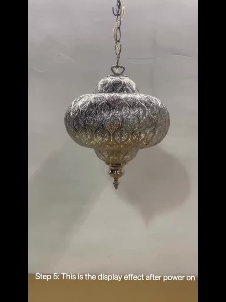 Lucena Fretwork Modern Drum Pendant Shade – Antique Bronze Finish Battery-Free Design - Pendant Light