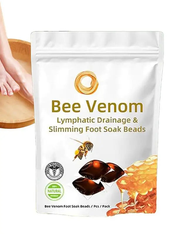 Natural Herbal Foot Soak Gel Detox Capsule - Foot Cleansing Bath Soak Beads for Relaxation Slimming and Reflexology Spa
