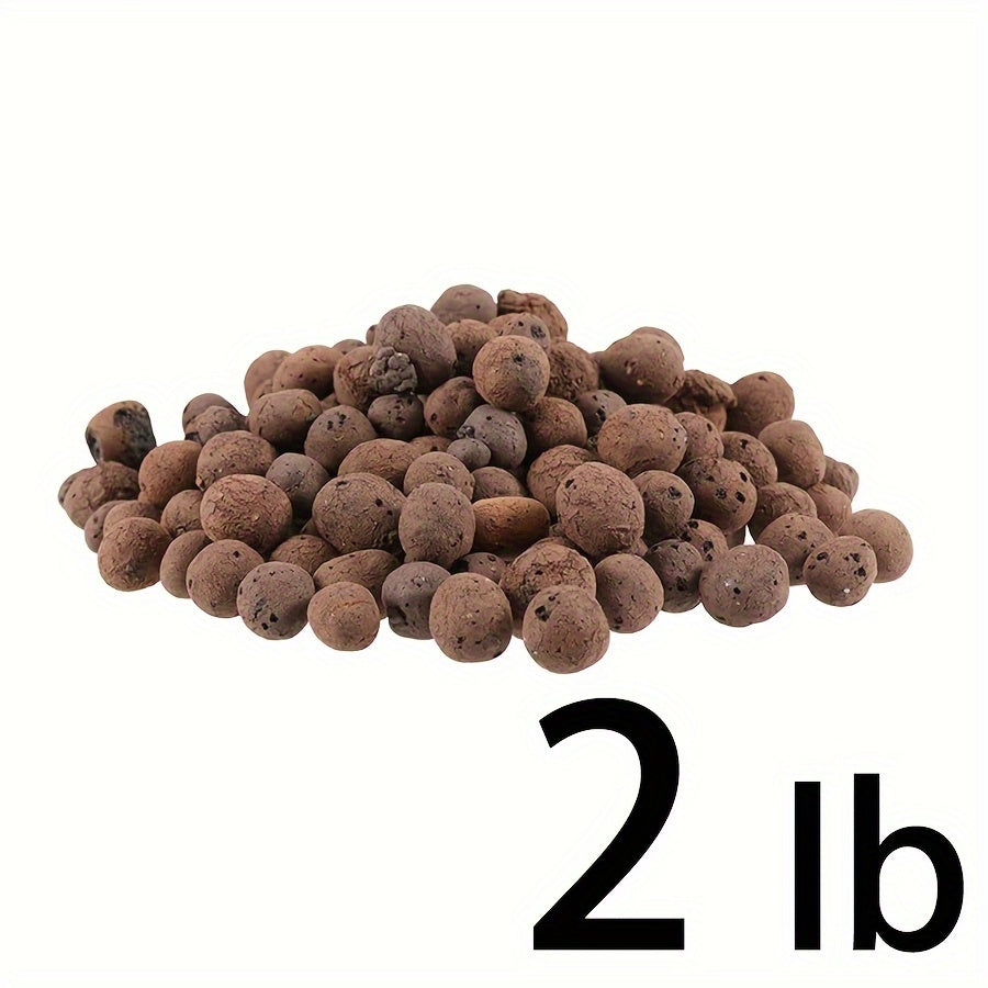 Organic Ceramic Leca Clay Pebbles 10-15mm – Lightweight Natural-Looking Plant Expansion Stones for Enhanced Soil Health