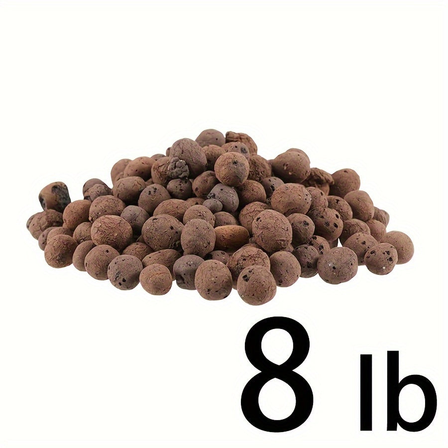 Organic Ceramic Leca Clay Pebbles 10-15mm – Lightweight Natural-Looking Plant Expansion Stones for Enhanced Soil Health