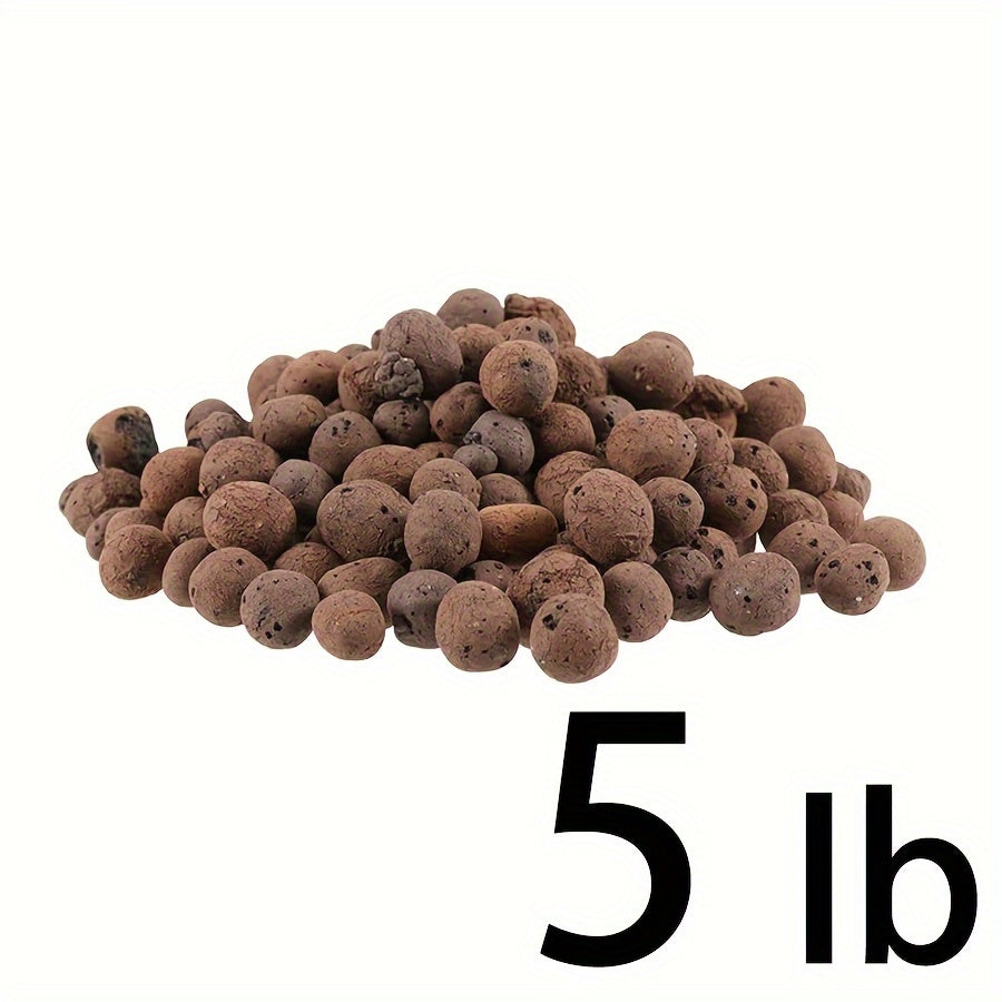 Organic Ceramic Leca Clay Pebbles 10-15mm – Lightweight Natural-Looking Plant Expansion Stones for Enhanced Soil Health