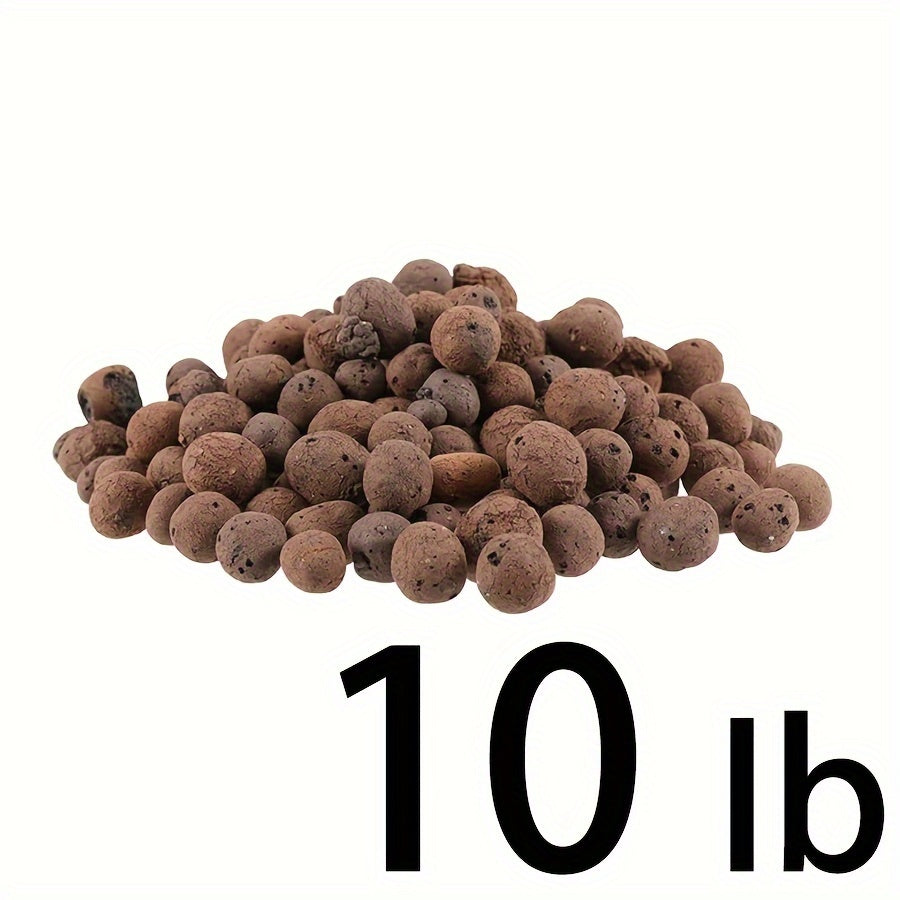 Organic Ceramic Leca Clay Pebbles 10-15mm – Lightweight Natural-Looking Plant Expansion Stones for Enhanced Soil Health