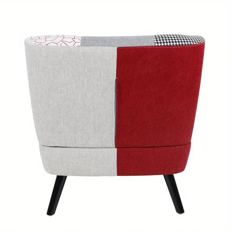 Patchwork Panache Upholstered Armchair - Elegant & Cozy Accent Chair with Unique Multicolor Design for Living Room