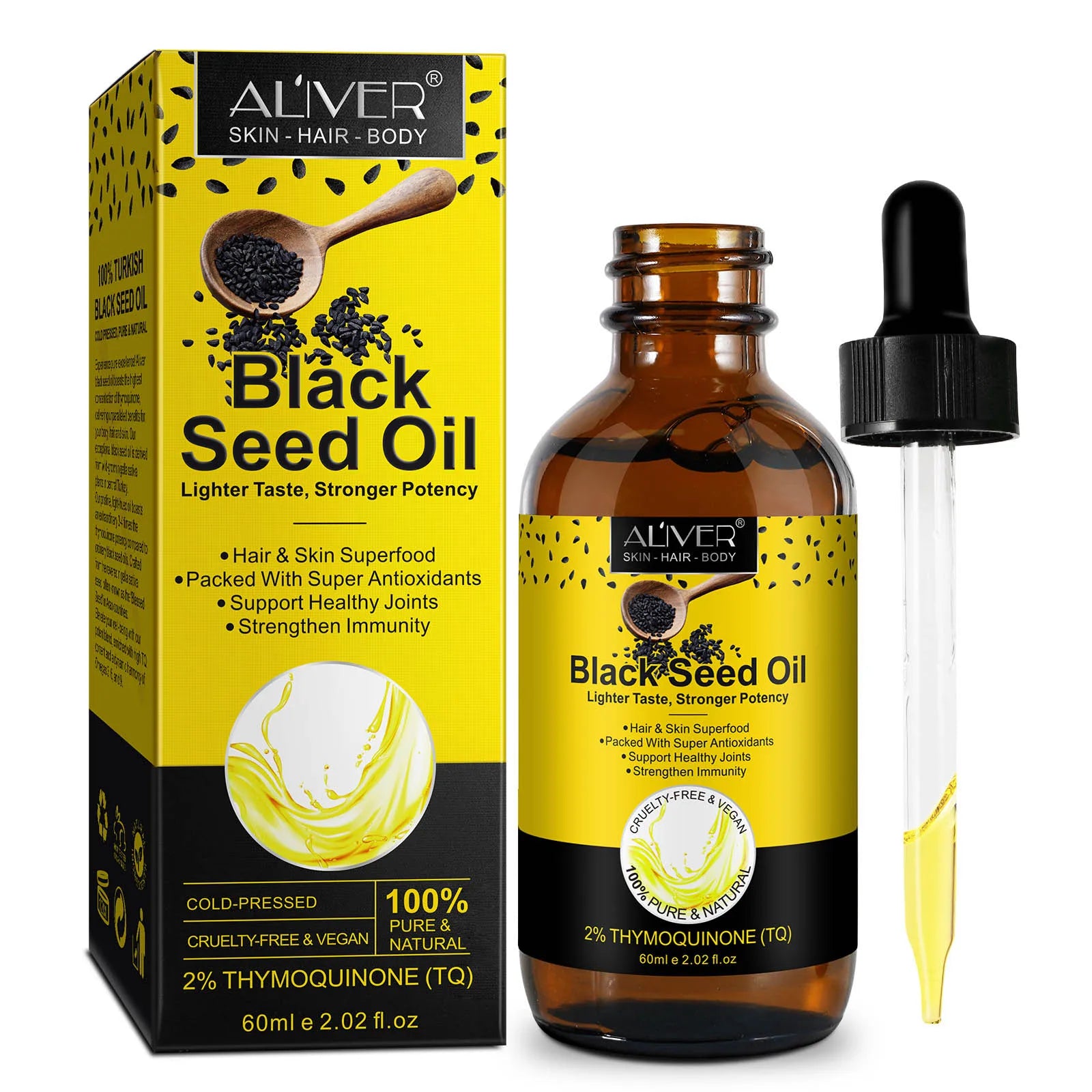 Turkish Black Seed Oil Nigella Sativa Exceptionally Thymoquinone With Antioxidants Healthy Joints Hair Skin Strengthen