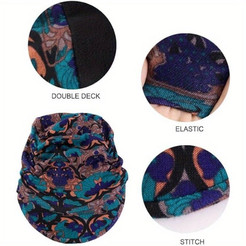 accessories - 1 pc Vintage Flower fashionable, and versatile Print Newsboy Hat Classic Ruched Sun Hats Lightweight Peaked Cap For Women, Comfortable, lightweight - Boho Eco Boutique™ - accessories - Boho Eco Boutique™ - Black - 