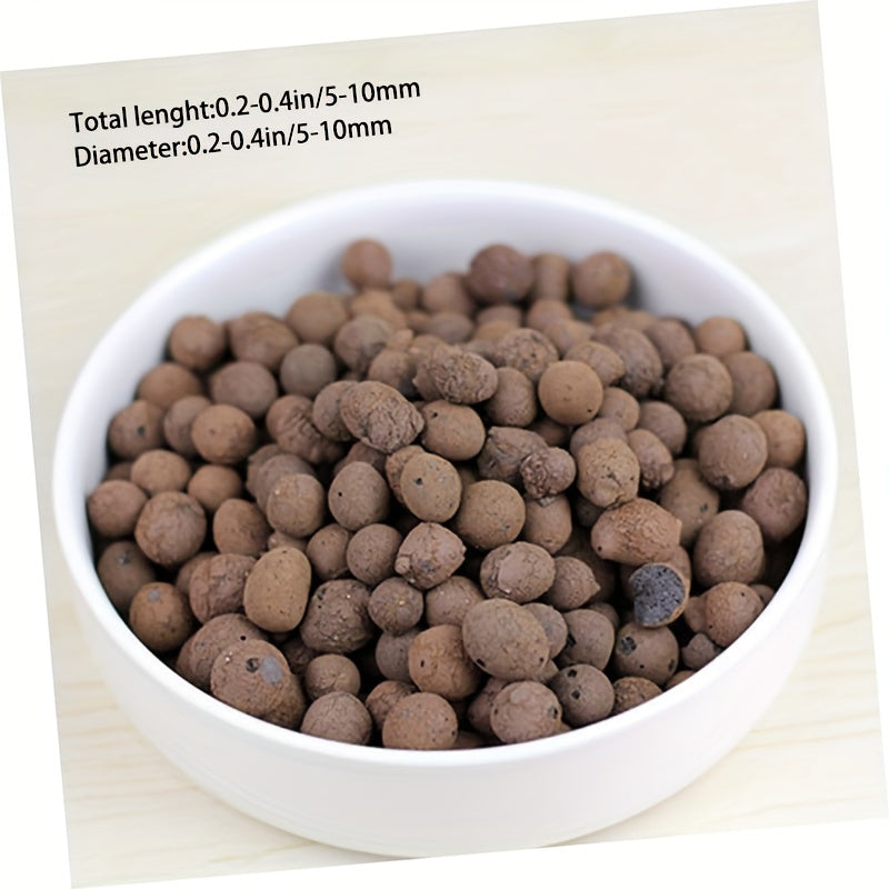 16 lbs Premium Expanded Clay Aggregate - High Porosity 5-10mm Hydroponic Grow Rocks for Soilless Cultivation Orchids
