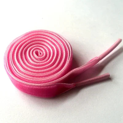 1cm Wide Velvet Ribbon Flat Shoelaces - Fantastic Replacement Laces for Sneakers & Sports Shoes 120cm/47 Inch Length