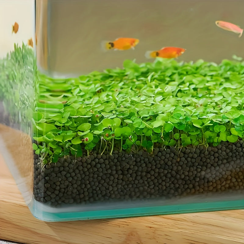 1pc 1.1lb/500g Black Aquaponics Substrate Non-Powdering Water Grass Mud Clear Water Aquatic Soil For Fish Tank