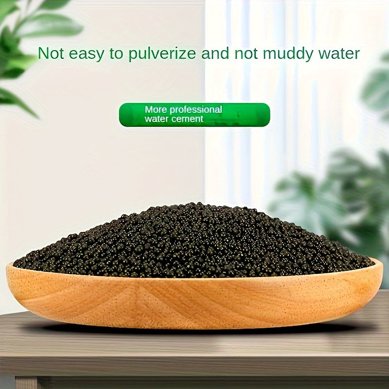 1pc 1.1lb/500g Black Aquaponics Substrate Non-Powdering Water Grass Mud Clear Water Aquatic Soil For Fish Tank