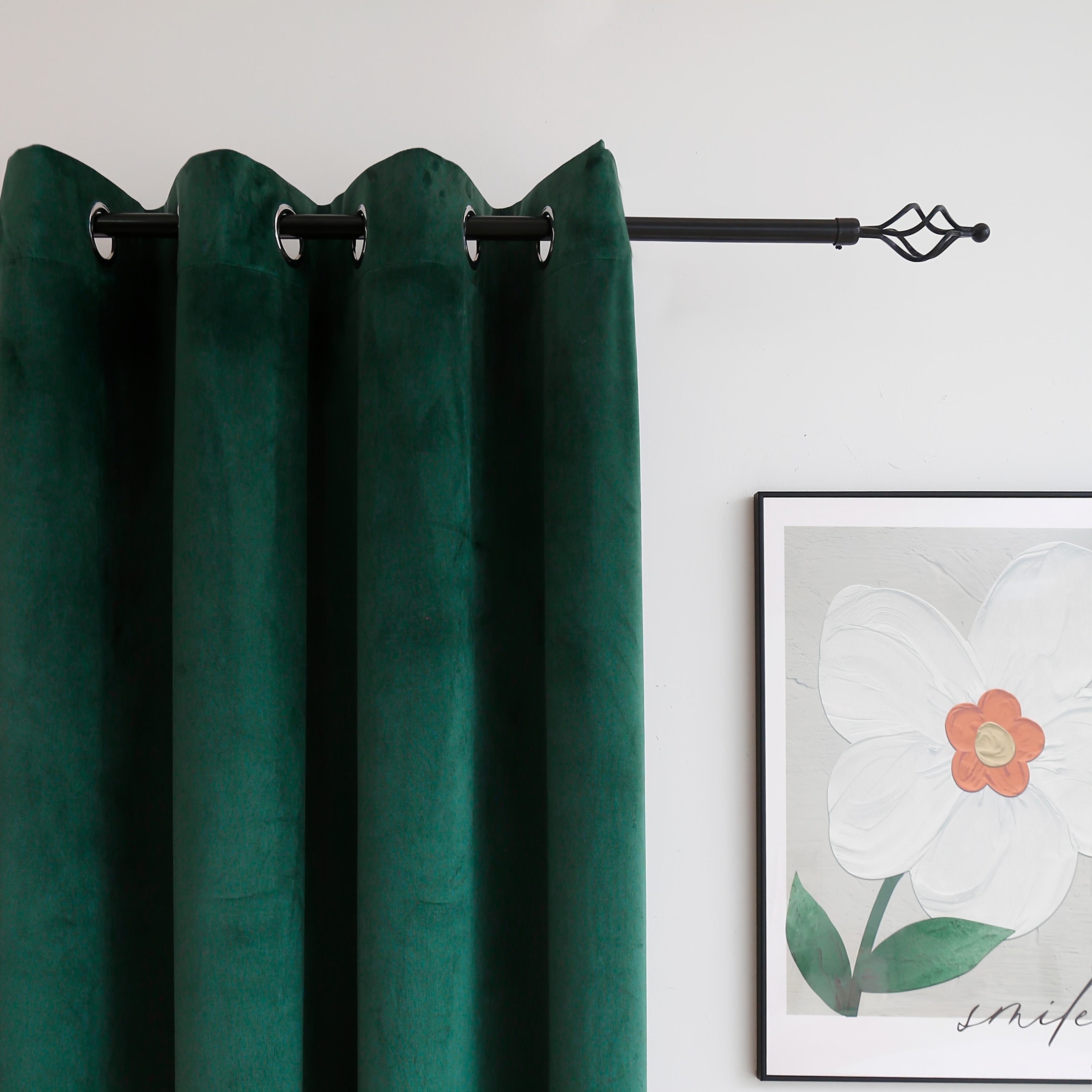 2pcs/1set Velvet Fabric Semi-Blackout Warm and Insulating Curtains Suitable for Bedroom Living Room and Other