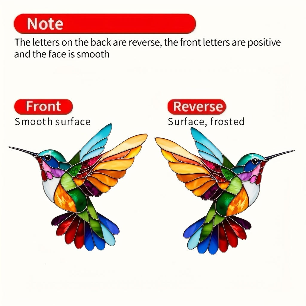 Handmade Boho-Chic Acrylic Hummingbird Earrings – Vibrant, Colorful & Perfect for Every Occasion