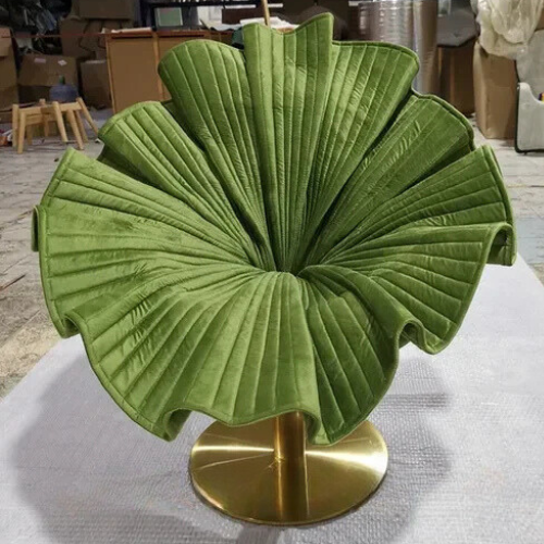 Designer Single Petal Modern Flower Chair - Light Luxury Rotating Leisure Chair, Creative Furniture for Living Room or Lounge