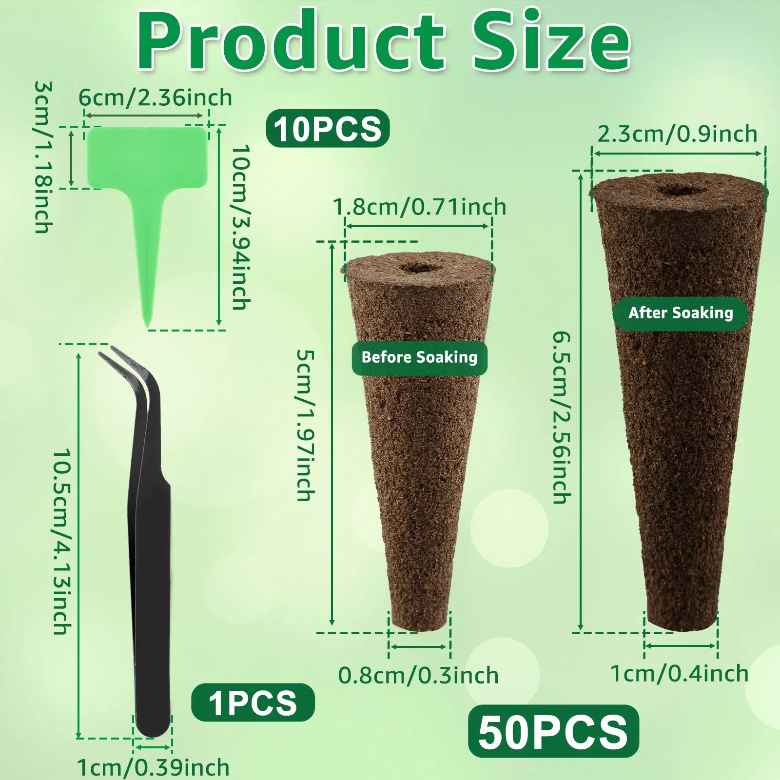 50/100pcs Garden Seed Nursery Sponges – Soilless Hydroponic Cultivation Growth Sponges for Indoor Garden Plant System &