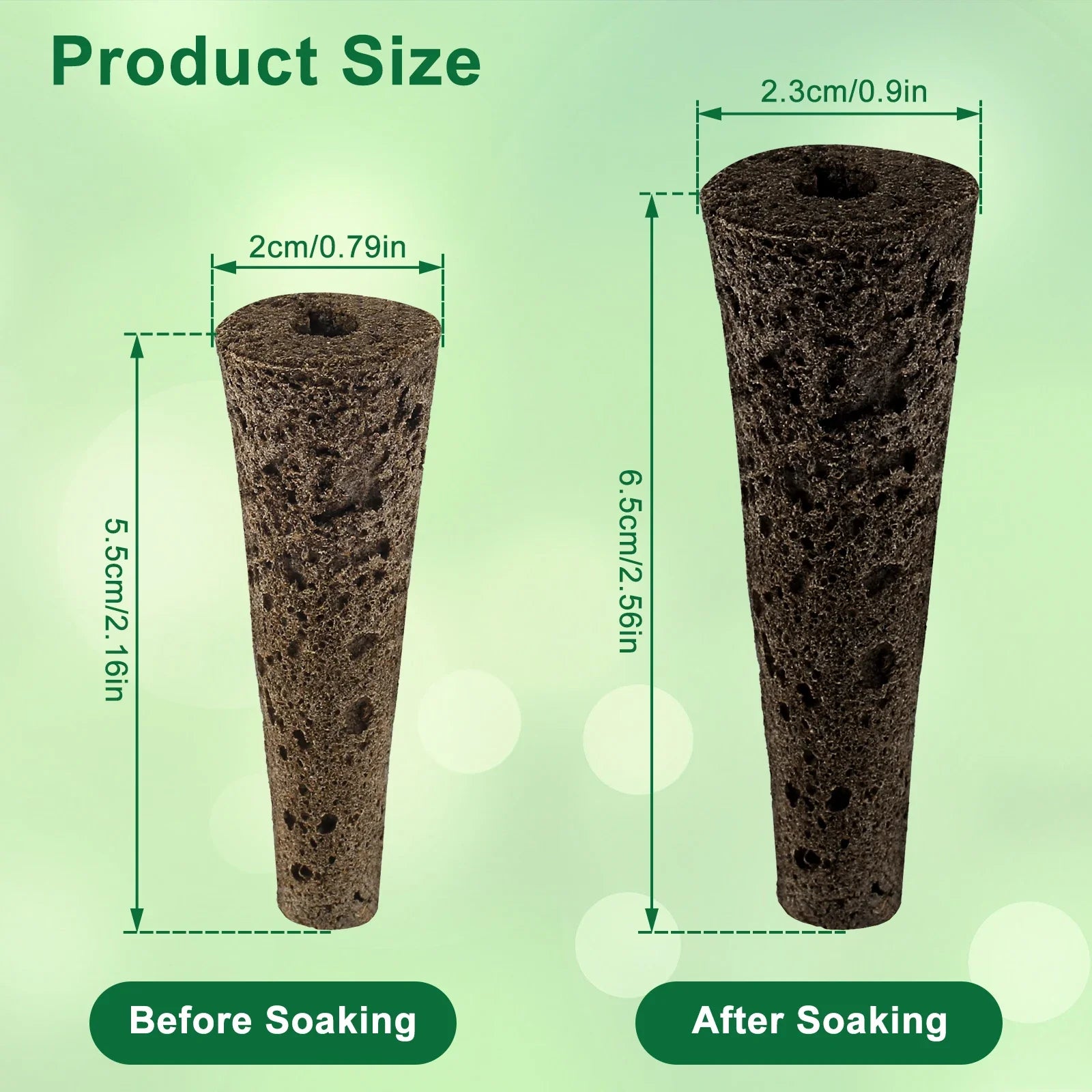 50/100pcs Garden Seed Nursery Sponges – Soilless Hydroponic Cultivation Growth Sponges for Indoor Garden Plant System &