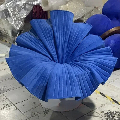 Designer Single Petal Modern Flower Chair - Light Luxury Rotating Leisure Chair, Creative Furniture for Living Room or Lounge