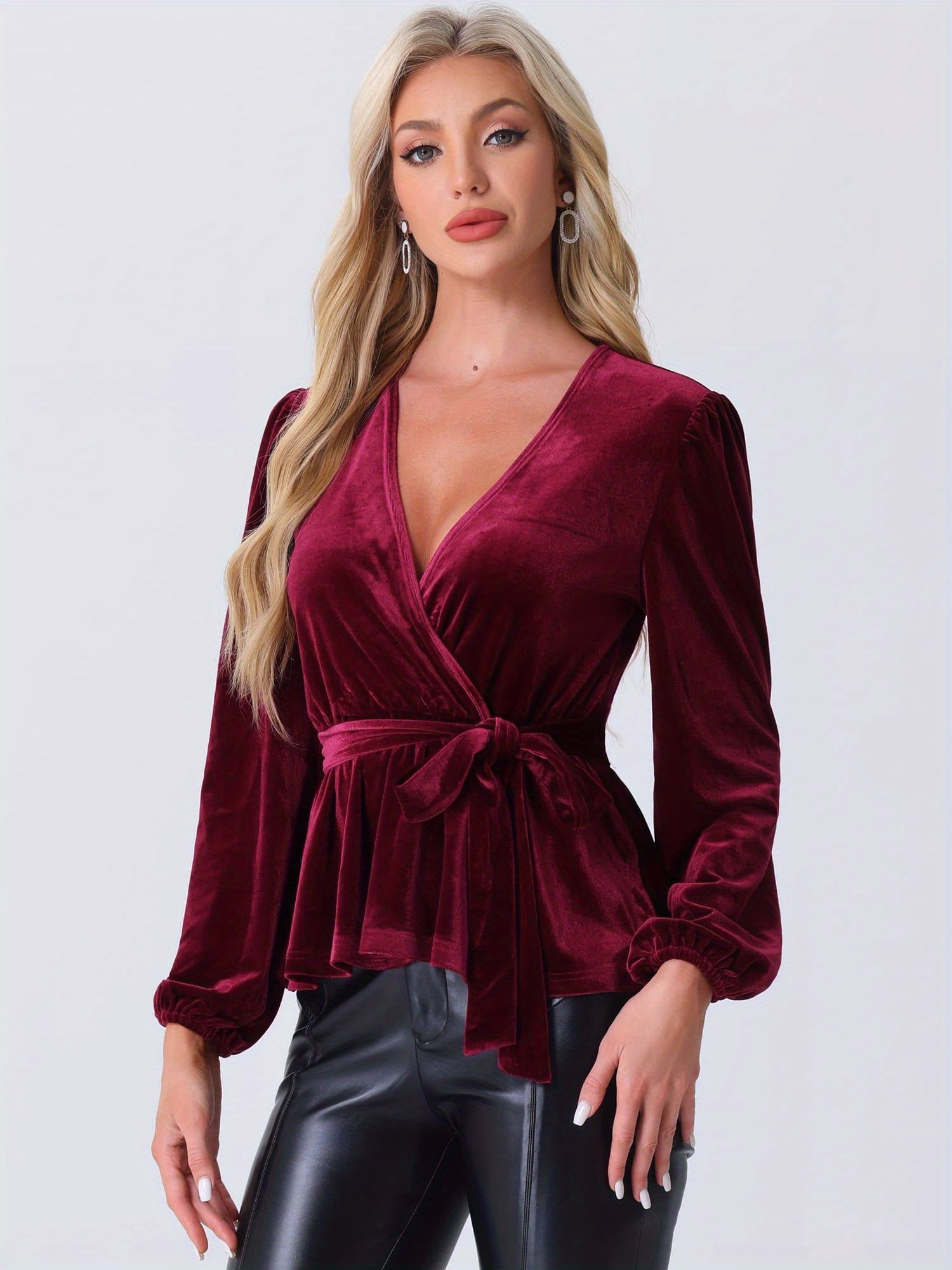 Women's Spring Autumn Long Dress Long Sleeve Round Neck A-line Contrast Color Dresses
