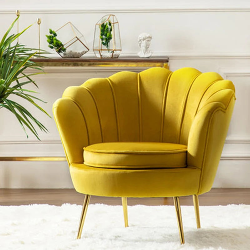 Modern Minimalist Light Luxury Single Sofa Chair – Nordic Style Small Apartment Armchair for Living Room Home Furniture