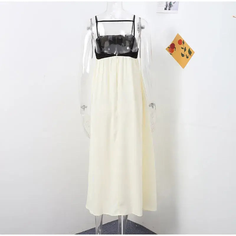 Flower Printted Women Long Dresses Elegant V-neck High Waist Puff Sleeve Ladies Robe Summer Autumn