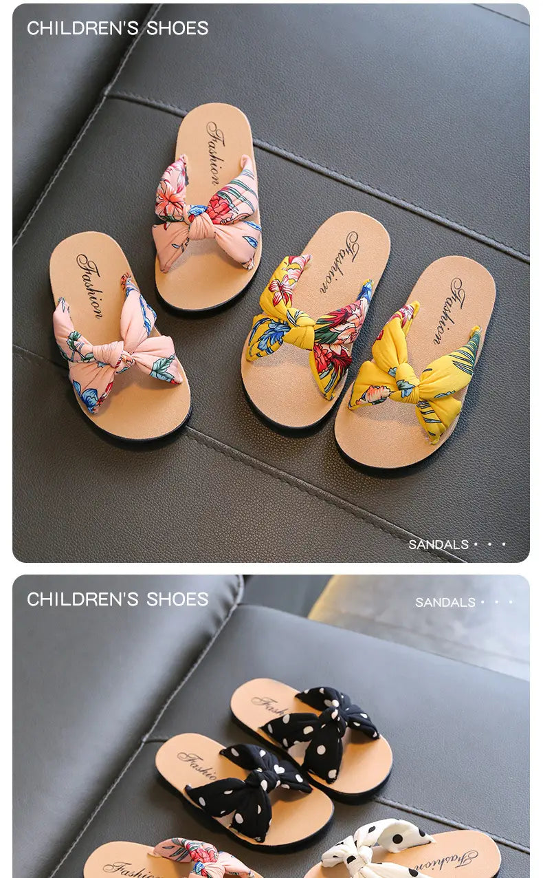 Adorable and Comfy Girls Sandals Boho Sponge Softy Casual Cloth Sandals for Indoor or Outdoor