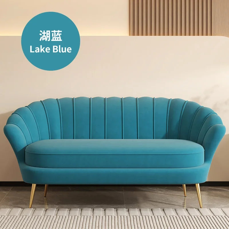 Eco-Friendly Small Double & Triple Sofa – Compact Modern Couch for Bedroom, Rental Homes, Apartments, Women’s Clothing Stores, Beauty Salons & Rest Areas