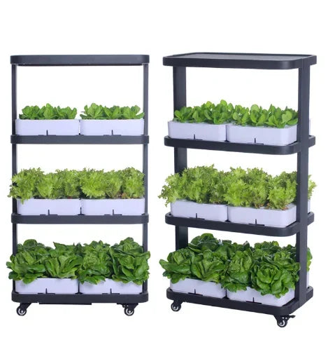 Automatic Home Garden Aquaponics Hydroponic Farming System - Complete Vertical Hydroponic System for Growing Vegetables