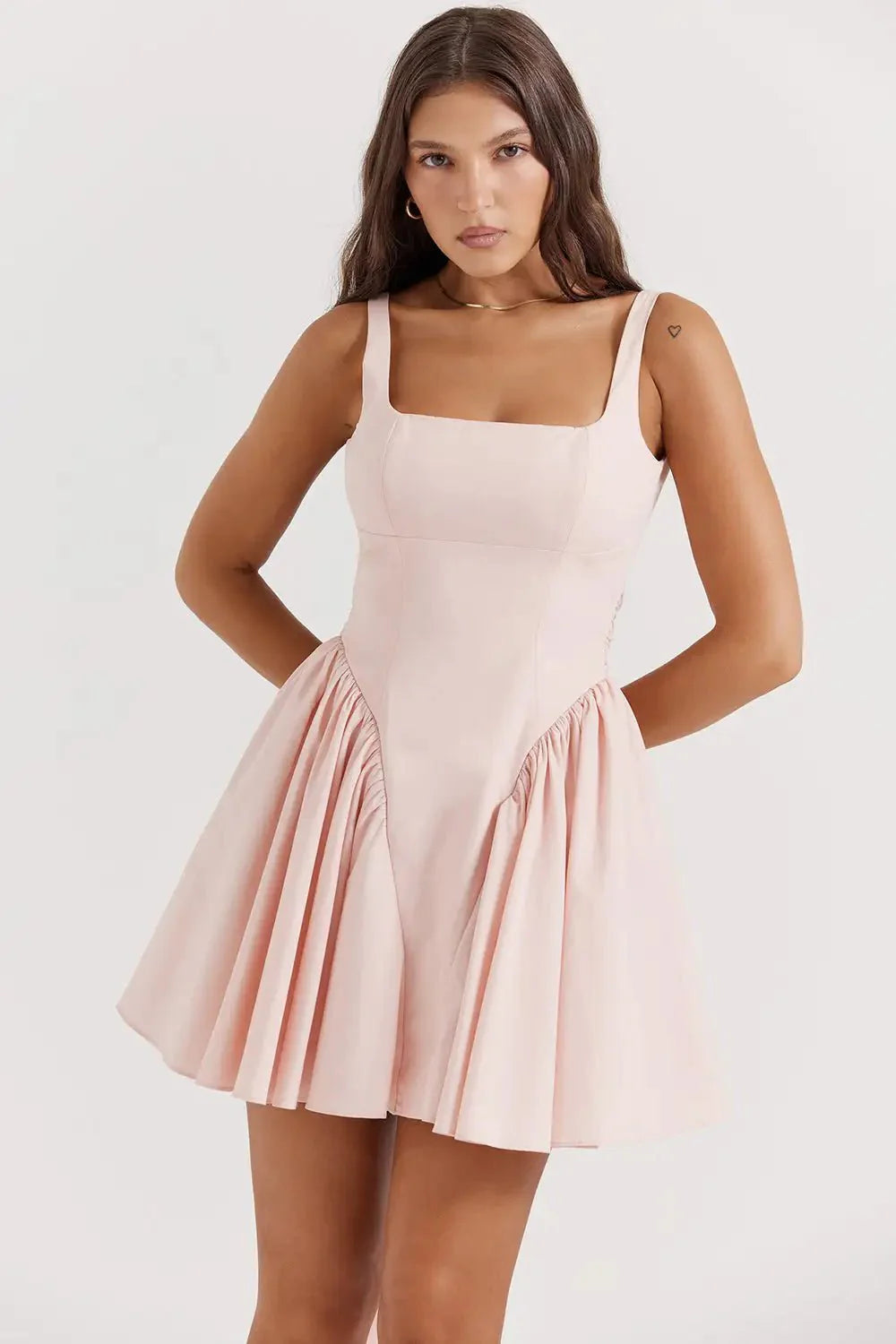 dress - Backless Tie Dye A - line Party Cocktail Boho Dress - Boho Eco Boutique™ - dress - Boho Eco Boutique™ - Pink - Large - 