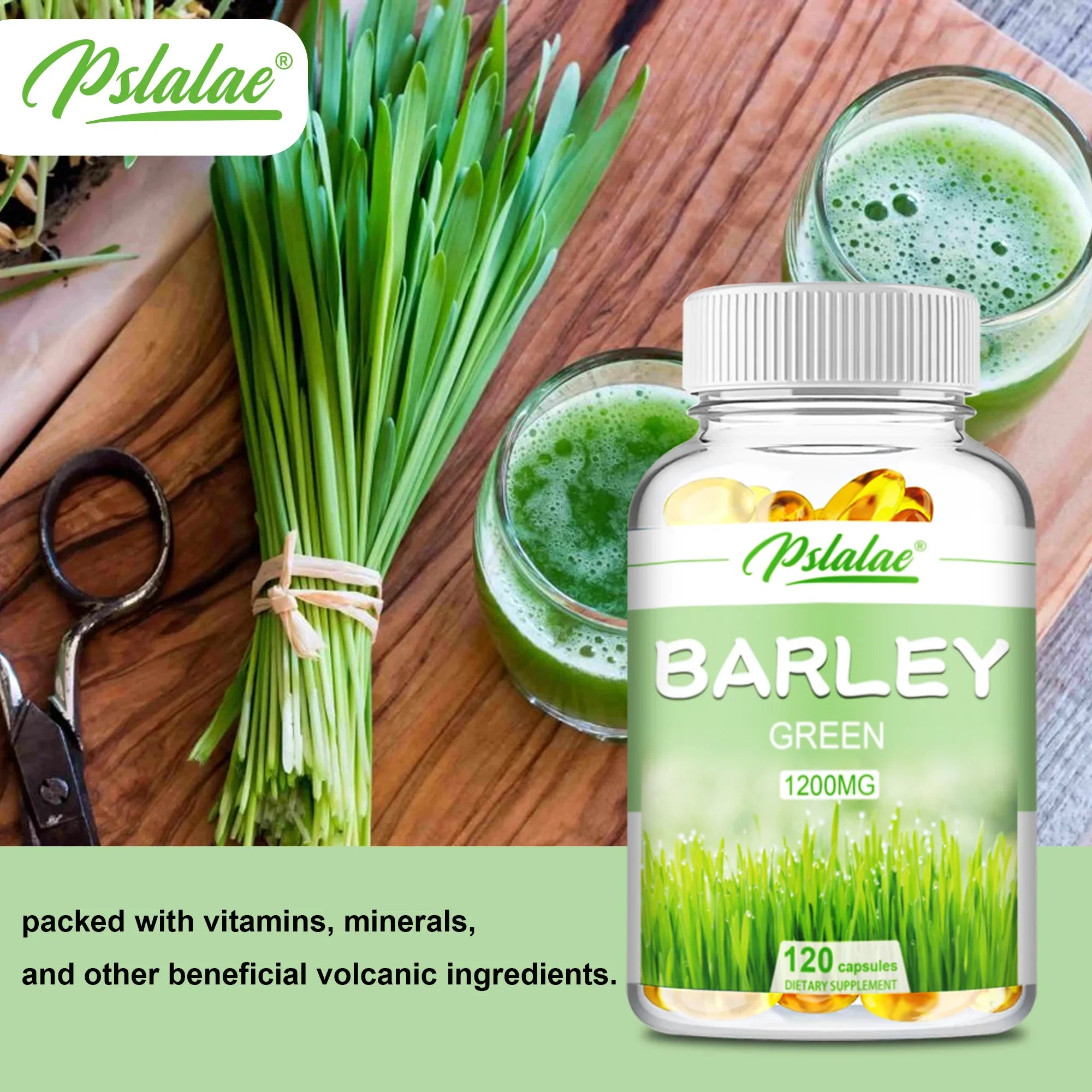 Barley Grass Capsules - Balance Blood Sugar Appetite Suppression Weight Management Anti-aging - 120 Capsules - 120