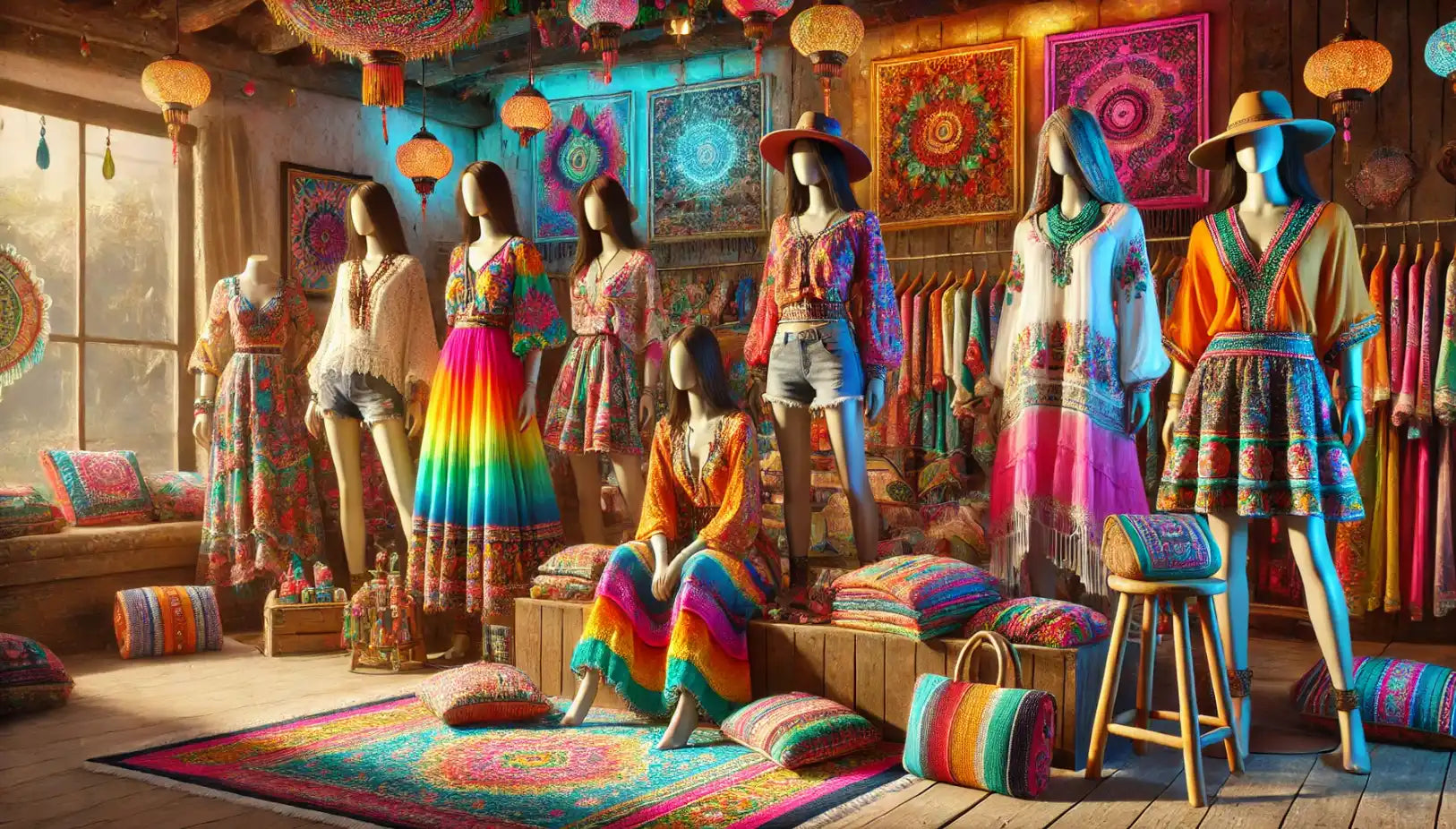 Bohemian clothing boutique.