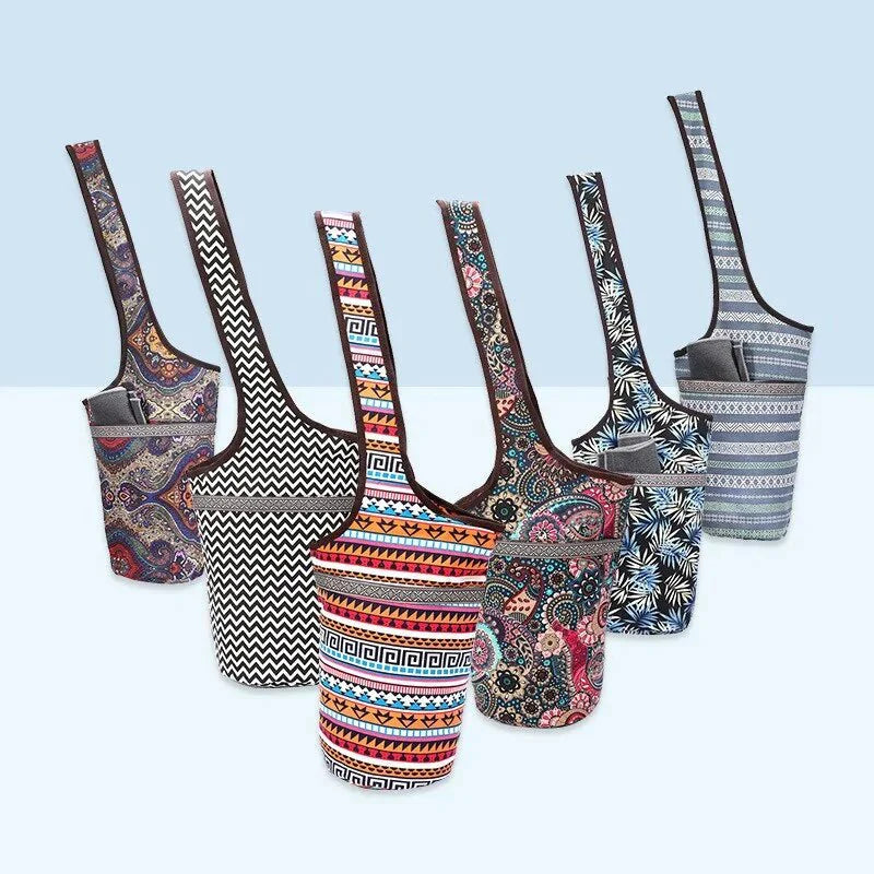bag - Bohemian Style Yoga Mat Bag with Large Zipper Pocket - Boho Eco Boutique™ - bag - Boho Eco Boutique™ - 1 - 