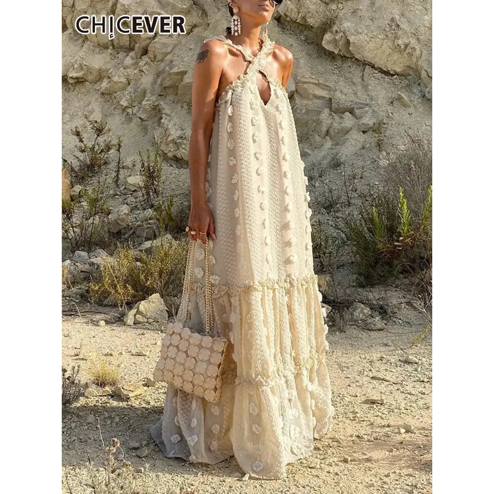 Boho Bloom: Floral Halter Sleeveless Maxi Dress – Effortlessly Sexy & Loose-Fit for Free-Spirit Women - customized