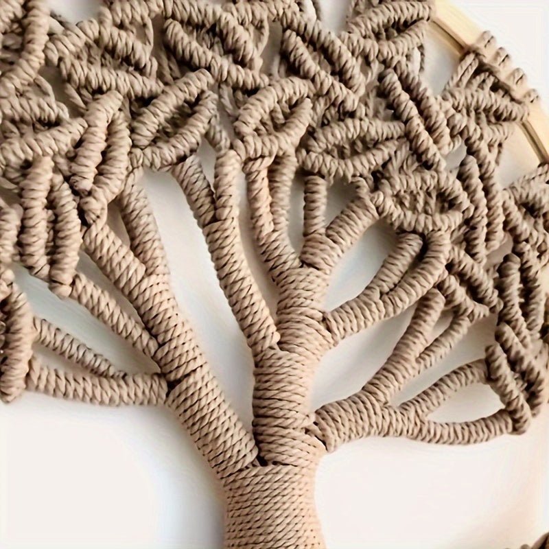 customized - Boho Chic Tree of Life Macrame Wall Hanging: Handmade Woven Home Décor, Eclectic Wall Decor for Bedroom, Apartment, Dorm Decoration, Perfect Gift for Teen Girl, Mom - Boho Eco Boutique™ - customized - Boho Eco Boutique™ - Life Tree - 