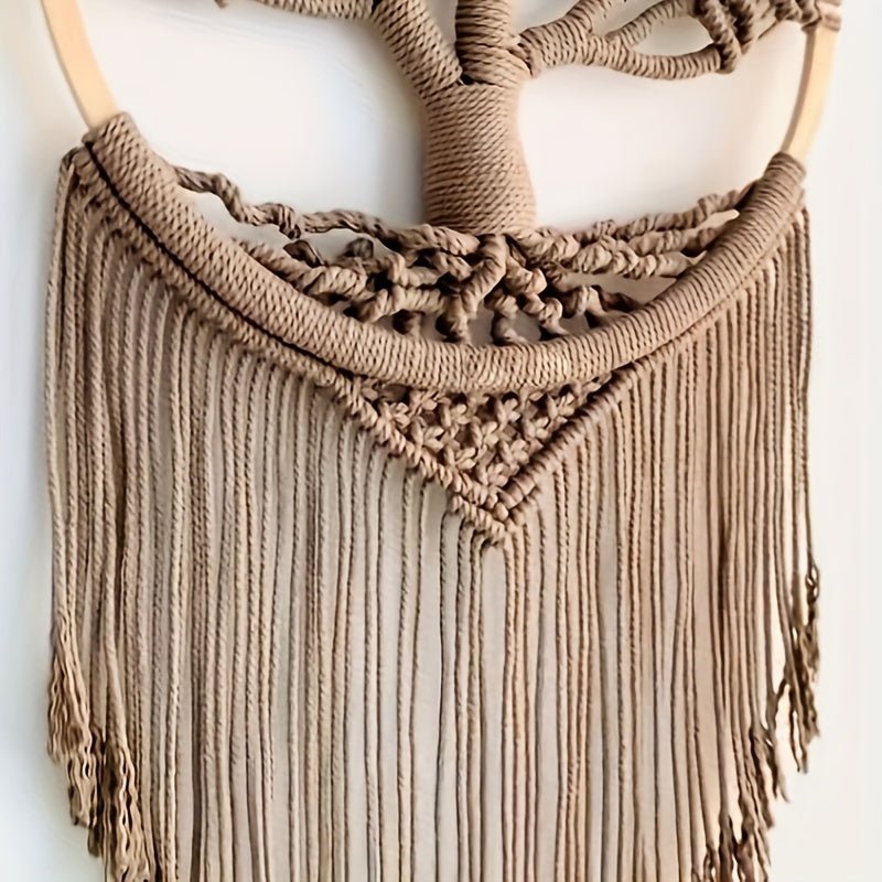 customized - Boho Chic Tree of Life Macrame Wall Hanging: Handmade Woven Home Décor, Eclectic Wall Decor for Bedroom, Apartment, Dorm Decoration, Perfect Gift for Teen Girl, Mom - Boho Eco Boutique™ - customized - Boho Eco Boutique™ - Life Tree - 