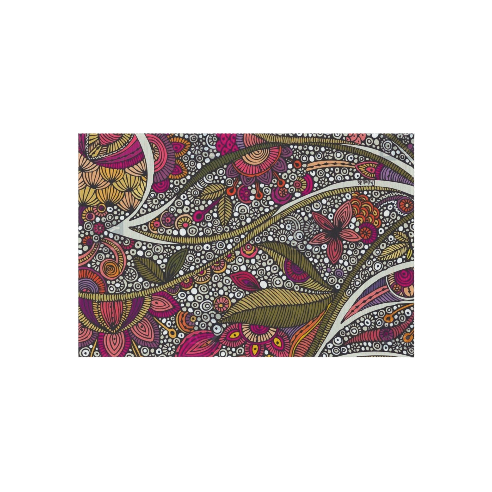 Home Decor - Boho Eco Boutique Outdoor Rug Floral and Geometric - Boho Eco Boutique™ - Home Decor - Boho Eco Boutique™ - 24" × 36" - 