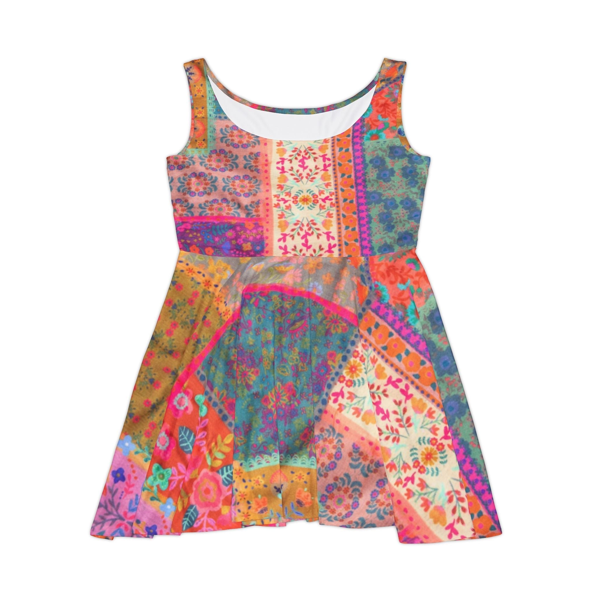 All Over Prints - Boho Eco Boutique Vintage Patchwork Flowy Dress | Bohemian Style Casual Everyday Dress for Women | Eco - Friendly Fashion | Unique | Festival | Sundress | Retro | Vintage Inspired - Boho Eco Boutique™ - Boho Eco Boutique Vintage Patchwork Flowy Dress | Bohemian Style Casual Everyday Dress for Women | Eco - Friendly Fashion | Unique | Festival | Sundress | Retro | Vintage Inspired - XS - 