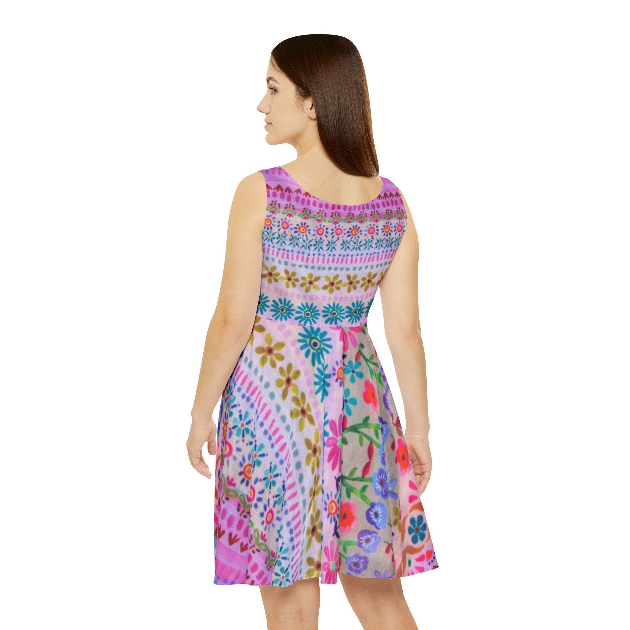All Over Prints - BoHo Eco Dress for Women Sustainable Clothing Fashionable and Earth - Friendly Unique Every Day Dress Vintage Inspired Summer Dress - Boho Eco Boutique™ - Boho Eco Boutique™ - XS - 