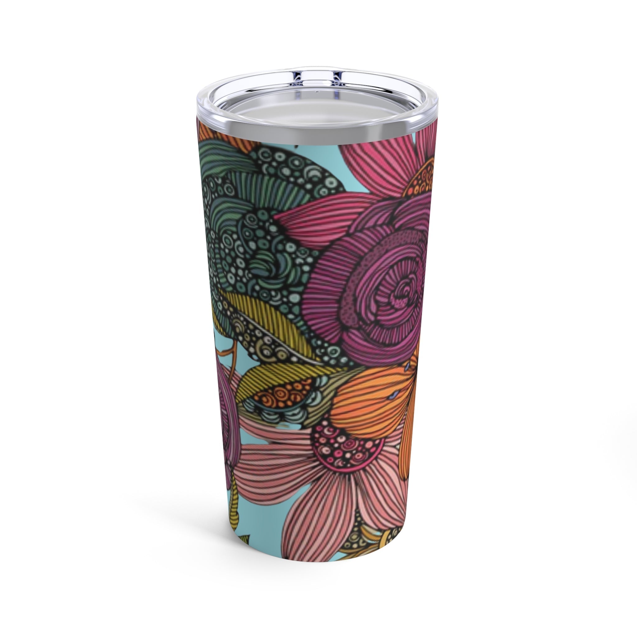 Mug - Boho Eco Floral 20oz Stainless Steel Tumbler with Rubber Lid | Insulated Travel Mug | Reusable Coffee Cup | Eco - Friendly Drinkware for Hot & Cold Beverages - Boho Eco Boutique™ - Boho Eco Floral 20oz Stainless Steel Tumbler with Rubber Lid | Insulated Travel Mug | Reusable Coffee Cup | Eco - Friendly Drinkware for Hot & Cold Beverages - 20oz - 