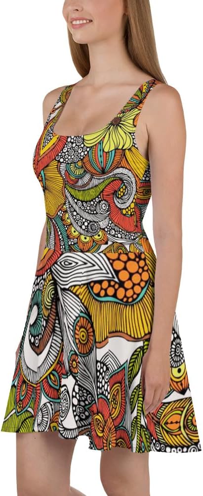 customized - Boho Eco Floral Geo Vintage Inspired Dress - Sustainable Fashion - Boho Eco Boutique™ - customized - Boho Eco Boutique™ - X - Small - 
