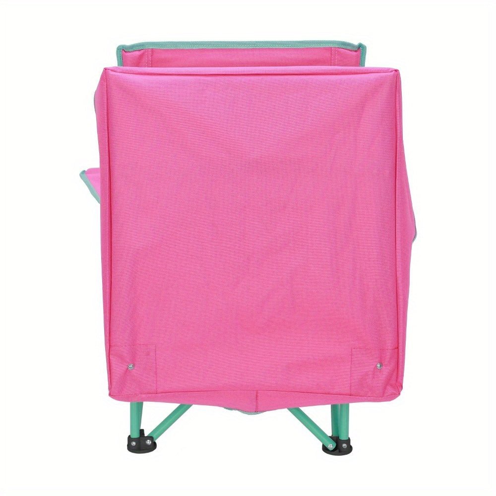customized - Canopy Chair with Safety Lock (125 lb. Capacity), Pink/ Green - Boho Eco Boutique™ - customized - Boho Eco Boutique™ - pink - 