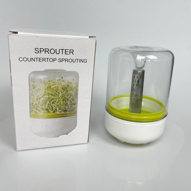 Casual Style Seed Sprouter Germination Kit - Homemade Sprouting Pot Jar for Fresh Greens - white - Seed Sprouting Kits