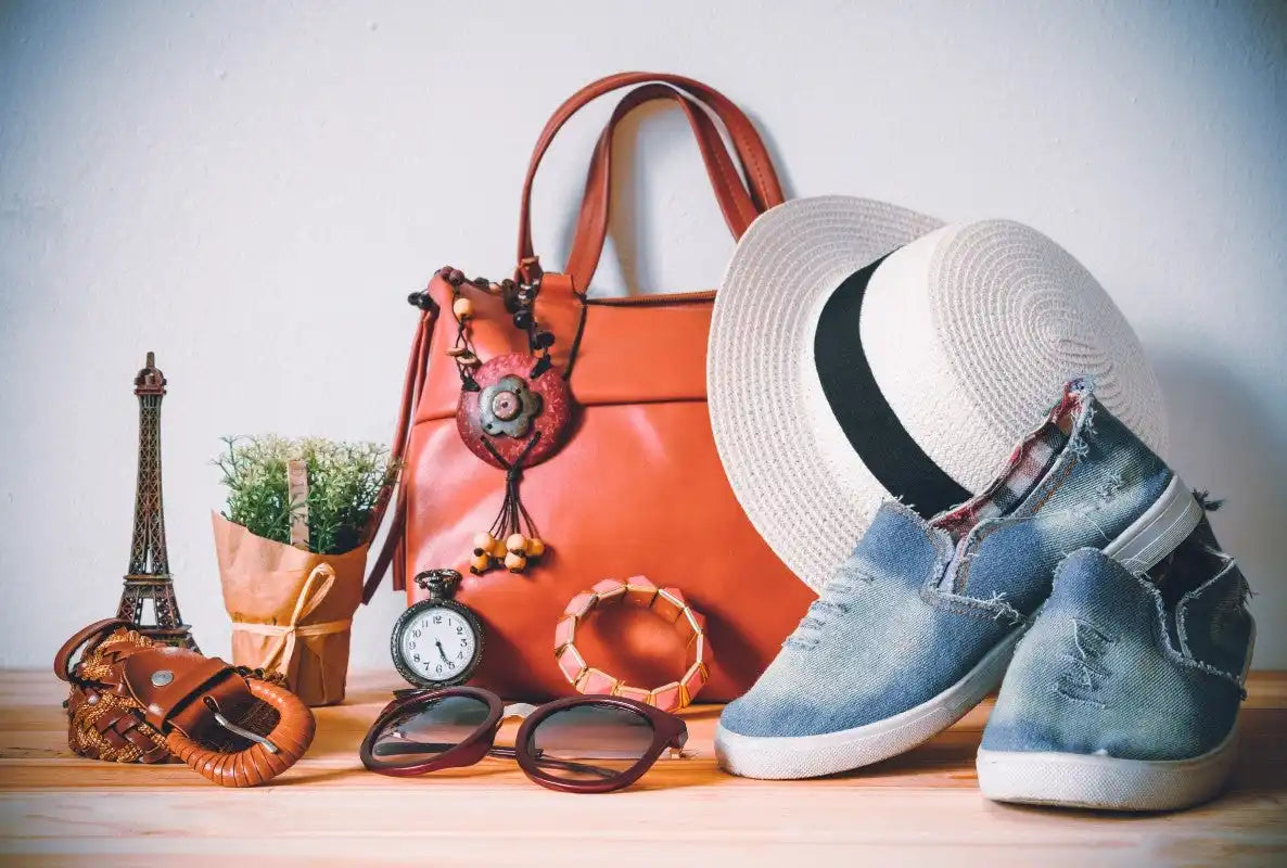 Fashionable women’s accessories.