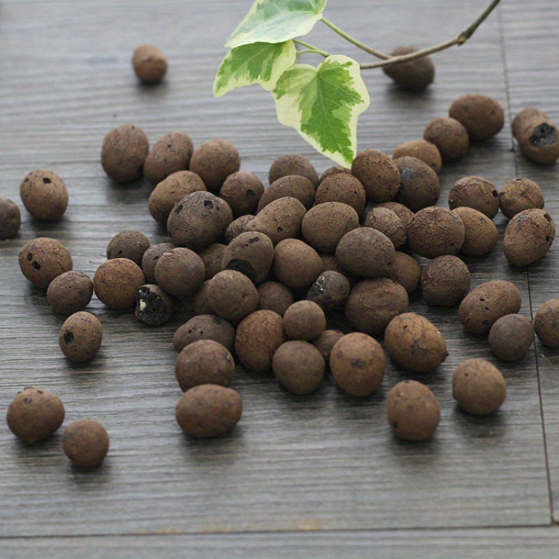 Garden Hydroponic Expanded Clay Pebbles – 100g Pack of Organic Ceramic Oval Pellets for Pots Planters and Containers –