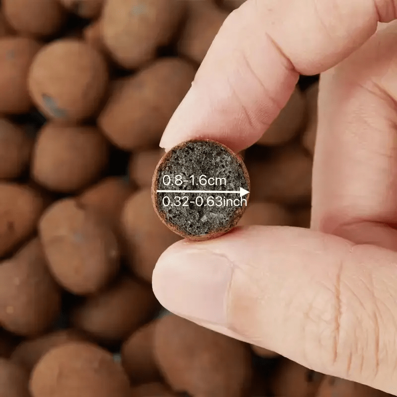 Garden Hydroponic Expanded Clay Pebbles – 100g Pack of Organic Ceramic Oval Pellets for Pots Planters and Containers –