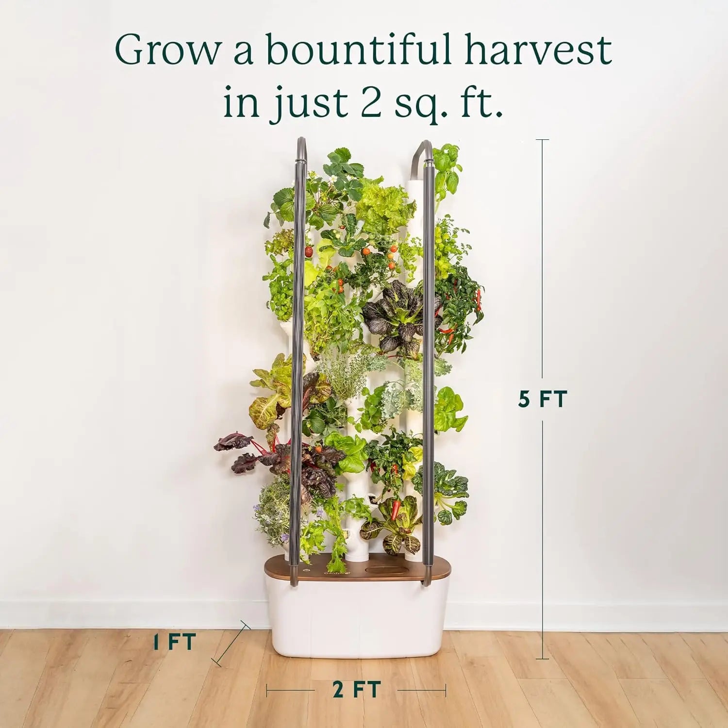 Gardyn 3.0 Hydroponics Growing System Kit | Vertical Indoor Garden Tower | Smart Herb Garden | Includes 30 Non-GMO
